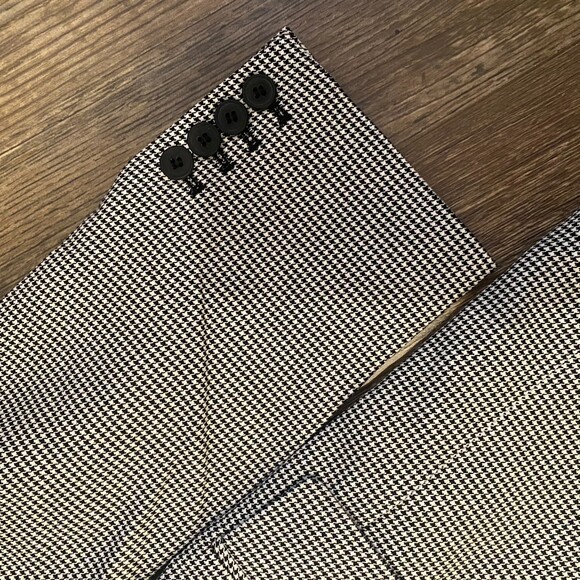 French Connection Women’s 6 Houndstooth Suit Set Black White Preppy Office NWT‎ - Picture 13 of 16